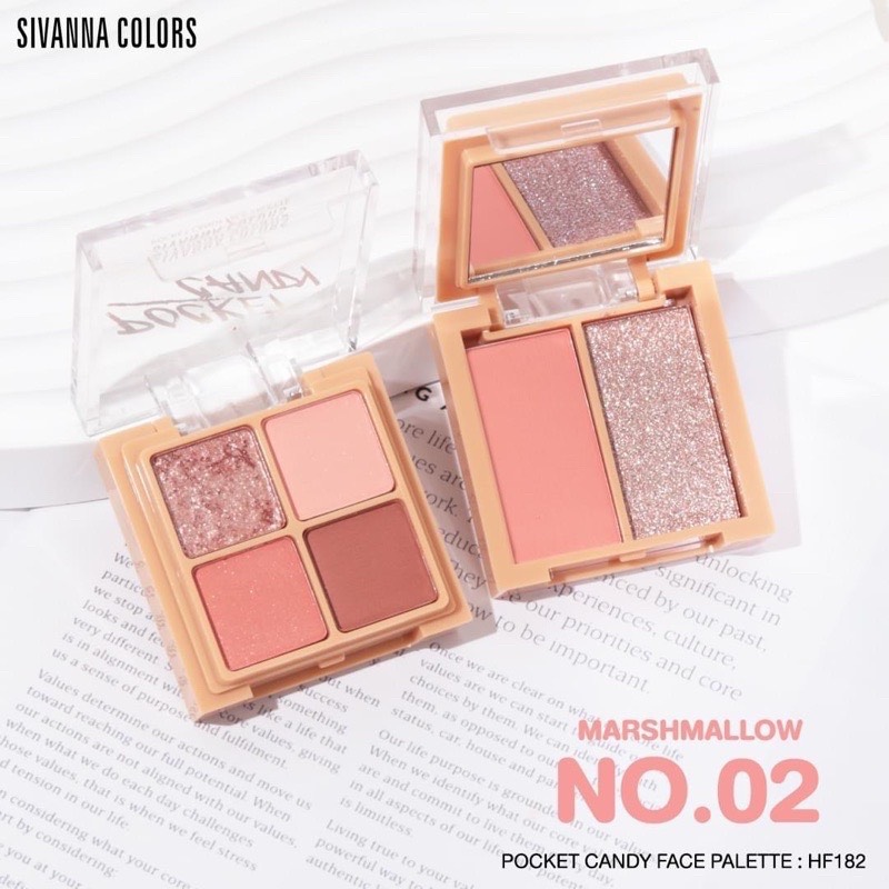 Bảng Phấn Mắt 4 Ô Sivanna Color Pocket Candy Face Palette